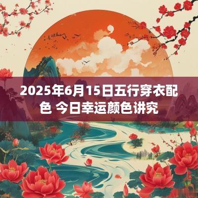 2025年6月15日五行穿衣配色 今日幸运颜色讲究