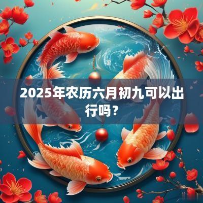 2025年农历六月初九可以出行吗？