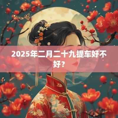 2025年二月二十九提车好不好？