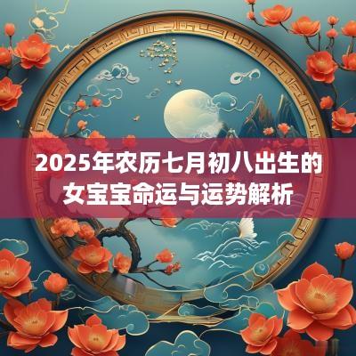 2025年农历七月初八出生的女宝宝命运与运势解析