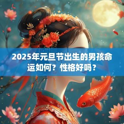 2025年元旦节出生的男孩命运如何？性格好吗？