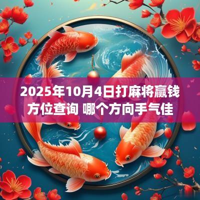 2025年10月4日打麻将赢钱方位查询 哪个方向手气佳