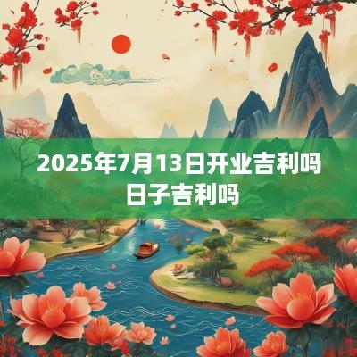 2025年7月13日开业吉利吗 日子吉利吗