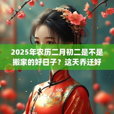 2025年农历二月初二是不是搬家的好日子？这天乔迁好吗？