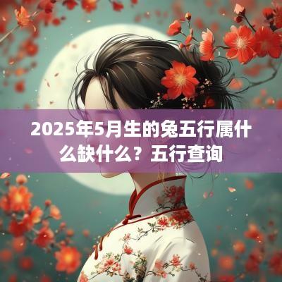 2025年5月生的兔五行属什么缺什么？五行查询