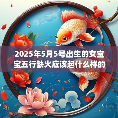 2025年5月5号出生的女宝宝五行缺火应该起什么样的名字