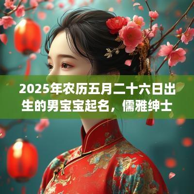 2025年农历五月二十六日出生的男宝宝起名，儒雅绅士特别的名字推荐