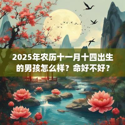 2025年农历十一月十四出生的男孩怎么样？命好不好？