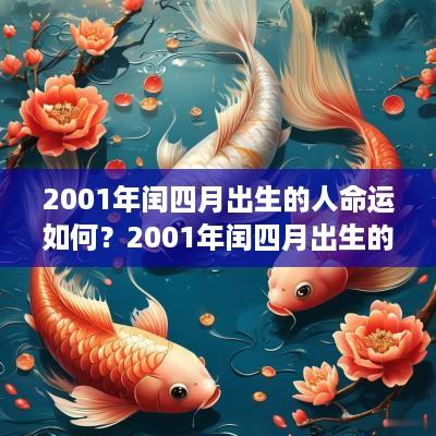 2001年闰四月出生的人命运如何？2001年闰四月出生的名人有哪些？