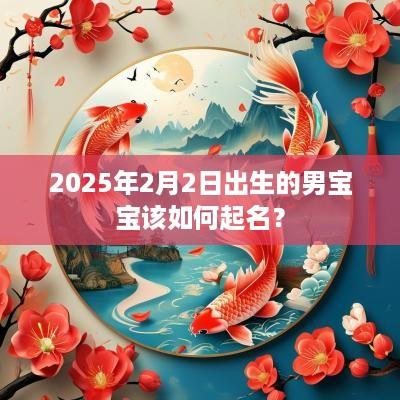 2025年2月2日出生的男宝宝该如何起名？