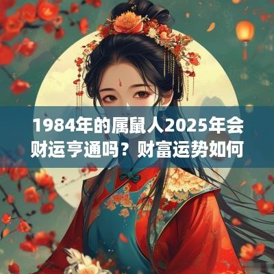 1984年的属鼠人2025年会财运亨通吗？财富运势如何？