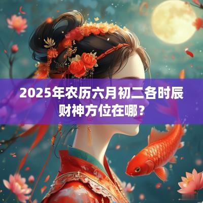 2025年农历六月初二各时辰财神方位在哪？