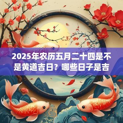 2025年农历五月二十四是不是黄道吉日？哪些日子是吉日？