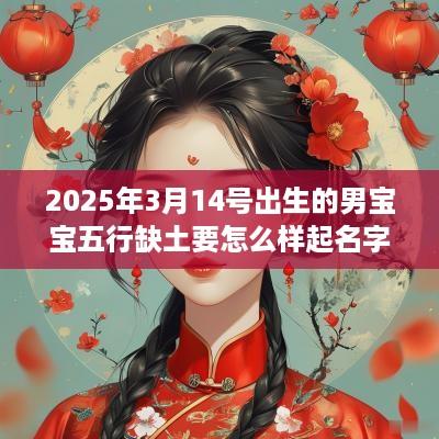 2025年3月14号出生的男宝宝五行缺土要怎么样起名字
