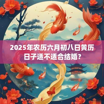 2025年农历六月初八日黄历日子适不适合结婚？