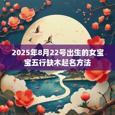 2025年8月22号出生的女宝宝五行缺木起名方法