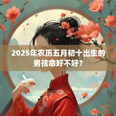 2025年农历五月初十出生的男孩命好不好？
