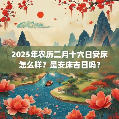 2025年农历二月十六日安床怎么样？是安床吉日吗？