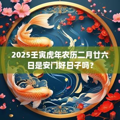 2025壬寅蛇年农历二月廿六日是安门好日子吗？