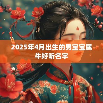 2025年4月出生的男宝宝属牛好听名字