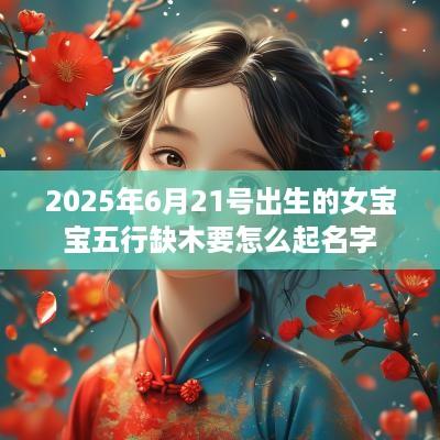 2025年6月21号出生的女宝宝五行缺木要怎么起名字