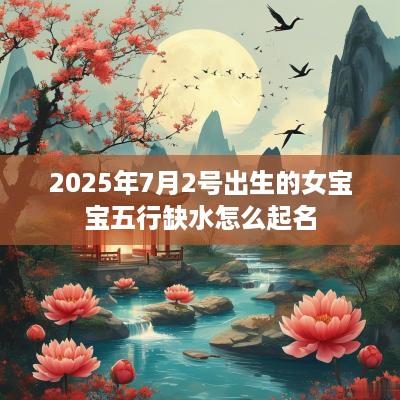 2025年7月2号出生的女宝宝五行缺水怎么起名