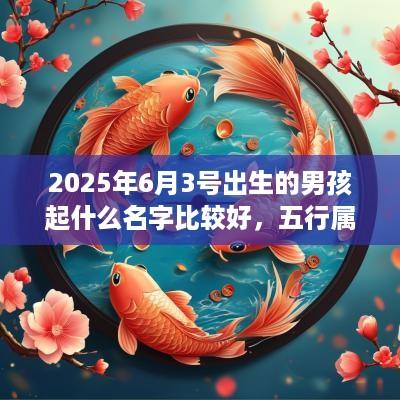 2025年6月3号出生的男孩起什么名字比较好，五行属什么