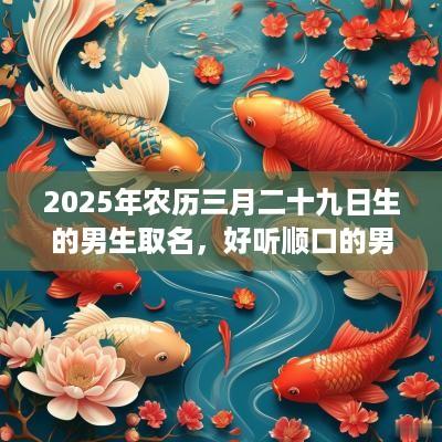 2025年农历三月二十九日生的男生取名，好听顺口的男宝宝名字