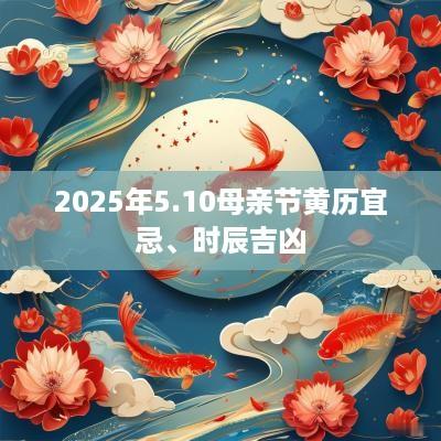 2025年5.10母亲节黄历宜忌、时辰吉凶