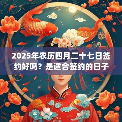 2025年农历四月二十七日签约好吗？是适合签约的日子吗？