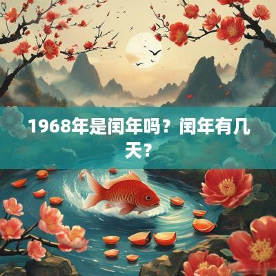 1968年是闰年吗？闰年有几天？