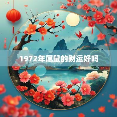 1972年属鼠的财运好吗