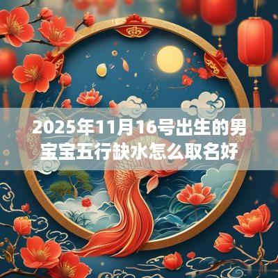 2025年11月16号出生的男宝宝五行缺水怎么取名好