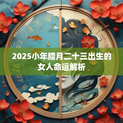 2025小年腊月二十三出生的女人命运解析