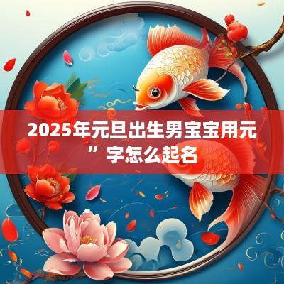 2025年元旦出生男宝宝用元”字怎么起名