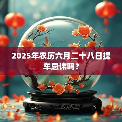 2025年农历六月二十八日提车忌讳吗？