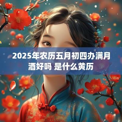 2025年农历五月初四办满月酒好吗 是什么黄历