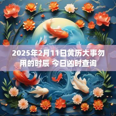 2025年2月11日黄历大事勿用的时辰 今日凶时查询