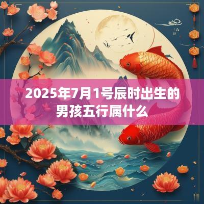 2025年7月1号辰时出生的男孩五行属什么