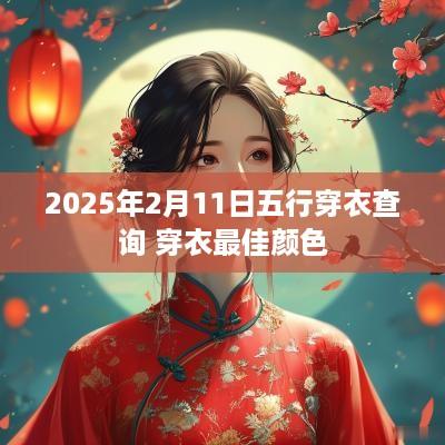 2025年2月11日五行穿衣查询 穿衣最佳颜色