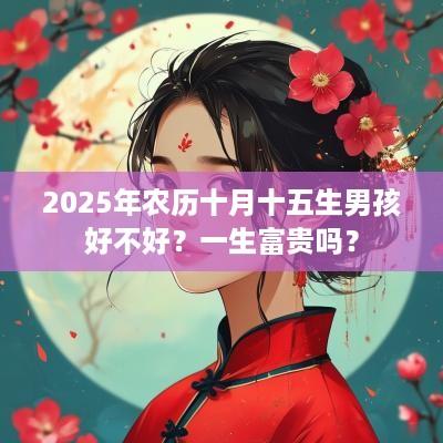 2025年农历十月十五生男孩好不好？一生富贵吗？