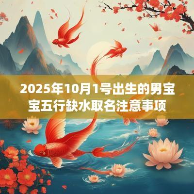2025年10月1号出生的男宝宝五行缺水取名注意事项