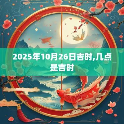 2025年10月26日吉时,几点是吉时