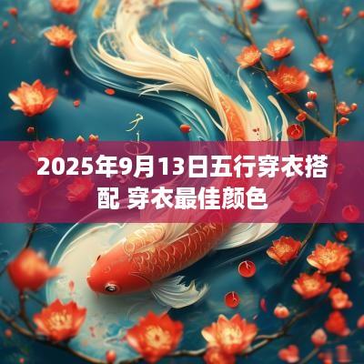 2025年9月13日五行穿衣搭配 穿衣最佳颜色