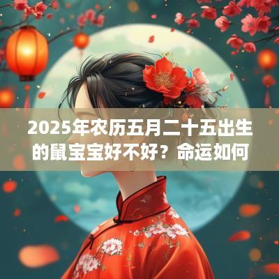 2025年农历五月二十五出生的鼠宝宝好不好？命运如何？