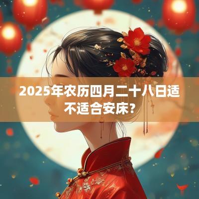 2025年农历四月二十八日适不适合安床？
