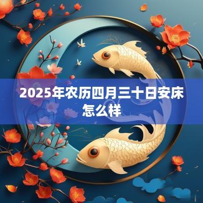 2025年农历四月三十日安床怎么样