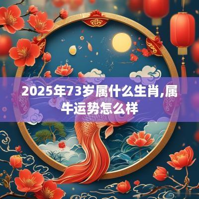 2025年73岁属什么生肖,属牛运势怎么样