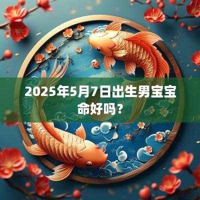 2025年5月7日出生男宝宝命好吗？