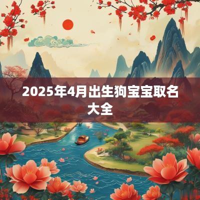 2025年4月出生狗宝宝取名大全